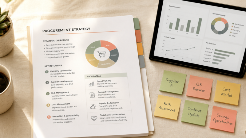 procurement strategy framework for agri and food commodity buyers