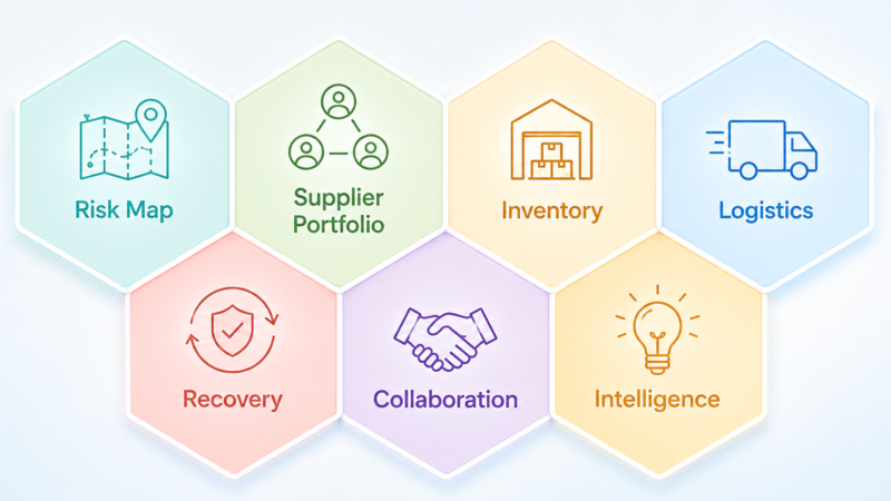 agri food supply chain resilience hexagonal framework six interconnected modules