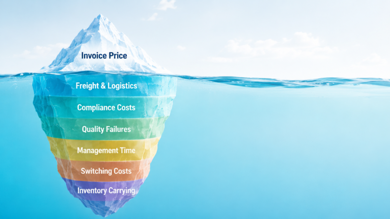 iceberg model total cost of ownership hidden procurement costs