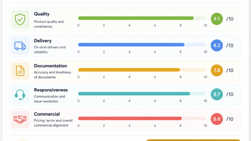 How to Build a Supplier Scorecard for Agri Food Procurement